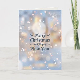 Merry Christmas And Happy New Year Holiday Card