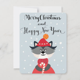 Merry Christmas And Happy new Year Holiday Card