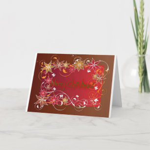 MERRY CHRISTMAS AND HAPPY NEW YEAR HOLIDAY CARD