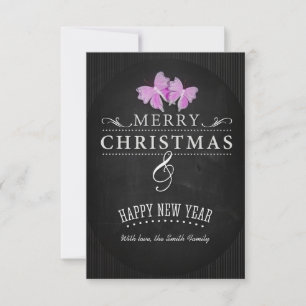 Merry Christmas and Happy New Year Invitation