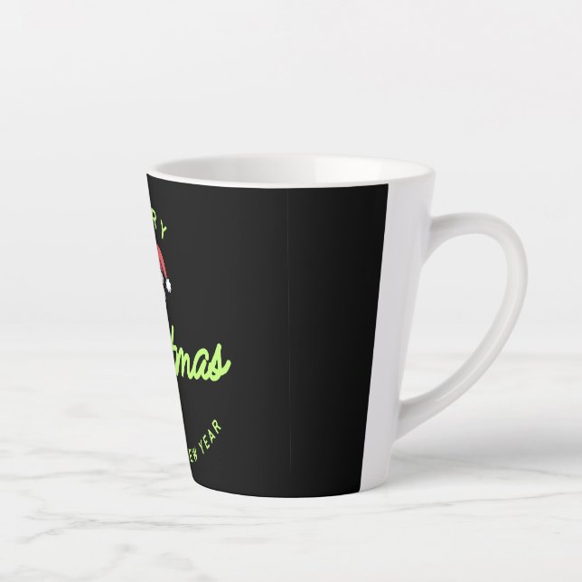 Merry Christmas and Happy New Year Latte Mug (Right)