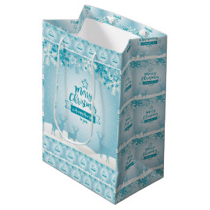 Merry Christmas and Happy New Year Medium Gift Bag