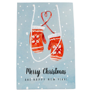 Merry Christmas and Happy New Year Medium Gift Bag