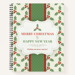Merry Christmas and Happy New Year Notebook