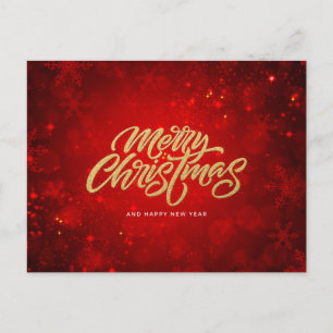 Merry Christmas and Happy New Year Postcard