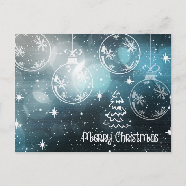 Merry Christmas and Happy New Year Postcard (Front)