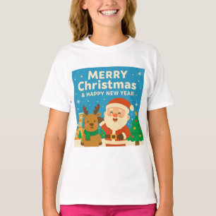 Merry Christmas and Happy New Year - Santa T-Shirt