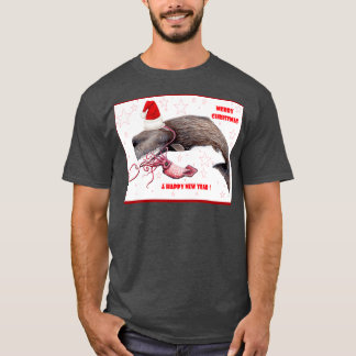Merry Christmas and happy new year sperm whale for T-Shirt