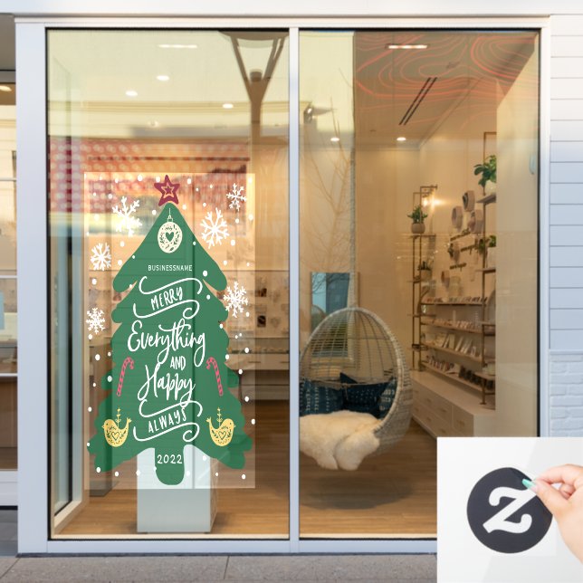 Merry Christmas and Happy New year, winter (Store Window)