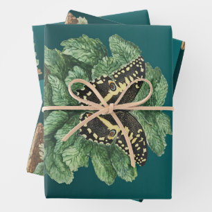 Merry Christmas and Happy New Year Wrapping Paper Sheet