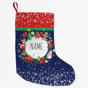 Merry Christmas and Happy New Year! XMAS Small Christmas Stocking