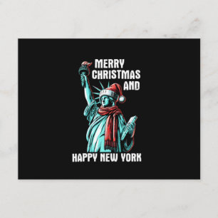 Merry Christmas And Happy New York - Funny Christm Enclosure Card