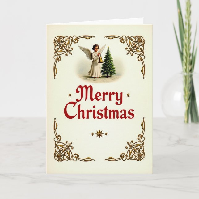 Merry Christmas Angel Card (Front)