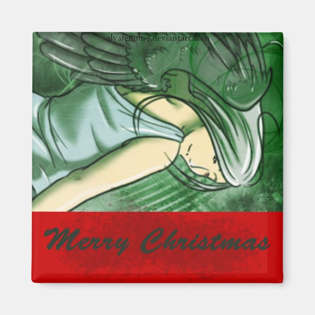 Merry Christmas Angel Magnet (Front)