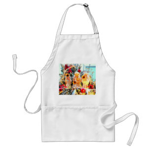 merry christmas angels trumpeting standard apron