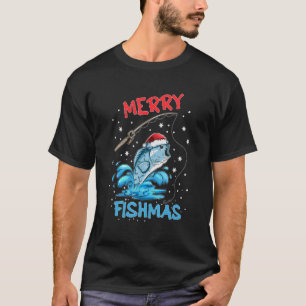 Merry Christmas Angler Angel Fish Christmas Merry T-Shirt