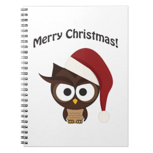 Merry Christmas Angry Owl Notebook