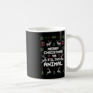 Merry Christmas Animal Filthy Ya Coffee Mug