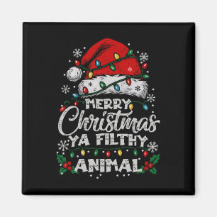 Merry Christmas Animal Filthy Ya Costume Matching Magnet