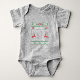 Merry Christmas Animal Filthy Ya Great Baby Bodysuit
