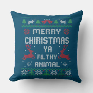 Merry Christmas Animal Filthy Ya Great Cushion