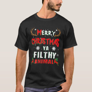 Merry Christmas Animal Filthy Ya T-Shirt