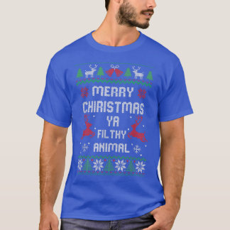 Merry Christmas Animal Filthy Ya T-Shirt