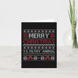 Merry Christmas Animal Filthy Ya Ugly  Style Xmas  Card