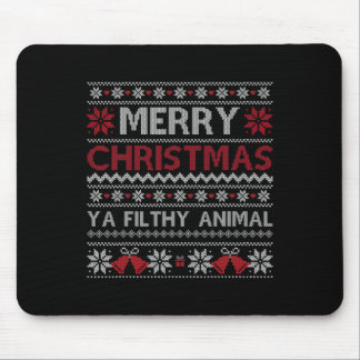 Merry Christmas Animal Filthy Ya Ugly  Style Xmas  Mouse Pad