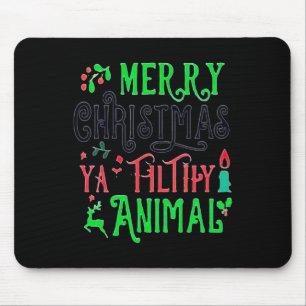 Merry Christmas Animal Filthy Ya Xmas Family Pajam Mouse Pad
