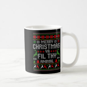 Merry Christmas Animal Filthy Ya Xmas Pajama Chris Coffee Mug