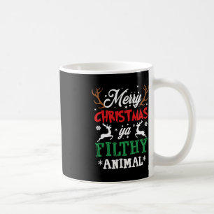 Merry Christmas Animal Filthy Ya Xmas Pajama Coffee Mug