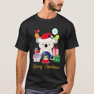 Merry Christmas Animal Koala Bear Xmas T-Shirt