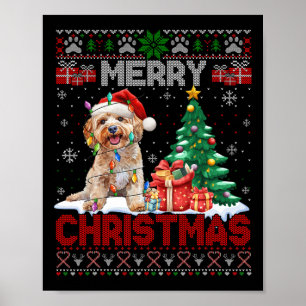 Merry Christmas Apoo Dog Lovers Family Ugly Xmas S Poster