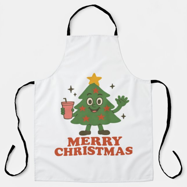  Merry Christmas  Apron (Front)