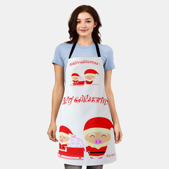 Merry christmas apron (Worn)