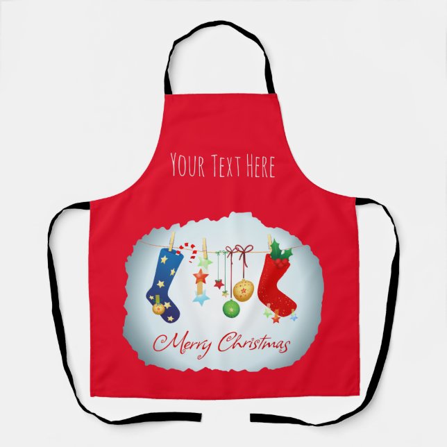 Merry Christmas  Apron (Front)