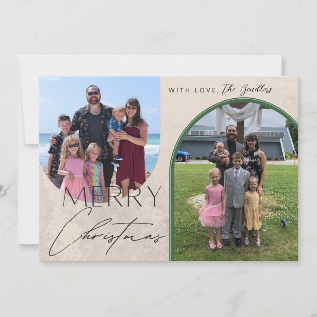 Merry Christmas Arch Christmas Card (Front)