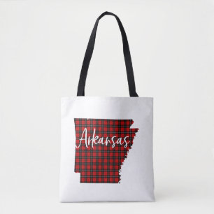 Merry Christmas Arkansas Festive Xmas Retro Sunset Tote Bag