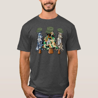 Merry Christmas Army Camoue Xmas Trees Holidays Pa T-Shirt