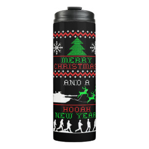 Merry Christmas Army New Year Thermal Tumbler