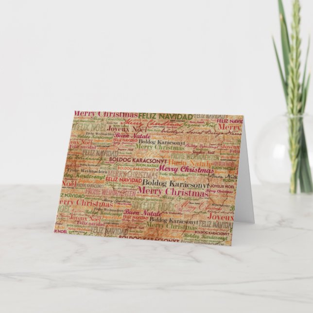 Merry Christmas around the World Holiday Card (Front)