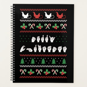 Merry Christmas - ASL American Sign Language I Planner