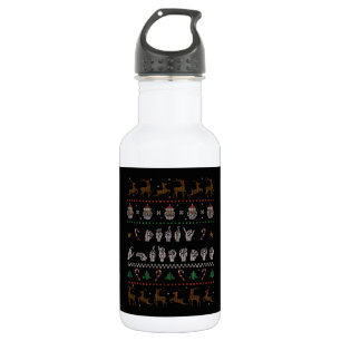 Merry Christmas - ASL American Sign Language II 532 Ml Water Bottle