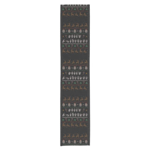 Merry Christmas - ASL American Sign Language II Short Table Runner
