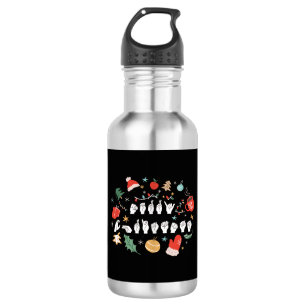 Merry Christmas - ASL American Sign Language III 532 Ml Water Bottle