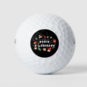 Merry Christmas - ASL American Sign Language III Golf Balls