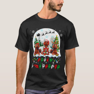 Merry Christmas Asl Sign Language Three Santa Iris T-Shirt