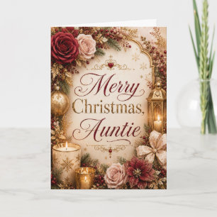 Merry Christmas Auntie Card