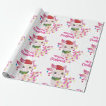 merry christmas axolotl santa wrapping paper<br><div class="desc">"merry christmas axolotl santa ", "xmas Axolotl", "christmas Axolotl", "santa claus Axolotl", Axolotl, "ugly christmas", "Mexican walking fish", salamander , waterdogs,  mudpuppies</div>
